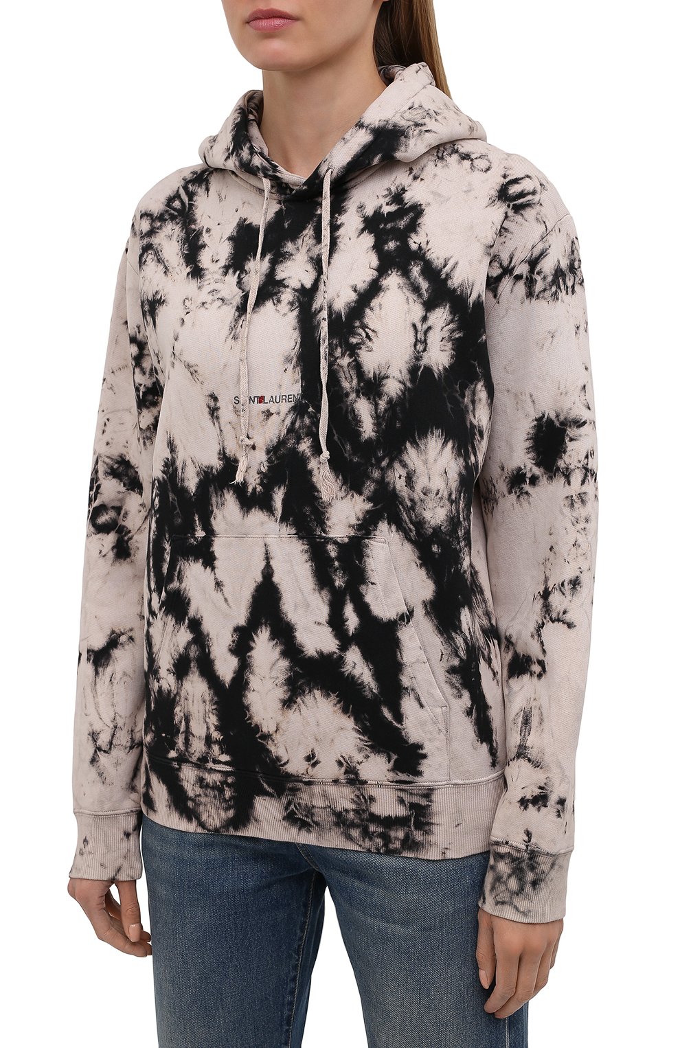 Хлопковое худи SAINT LAURENT, арт. 653942/Y36DE, фото 3
