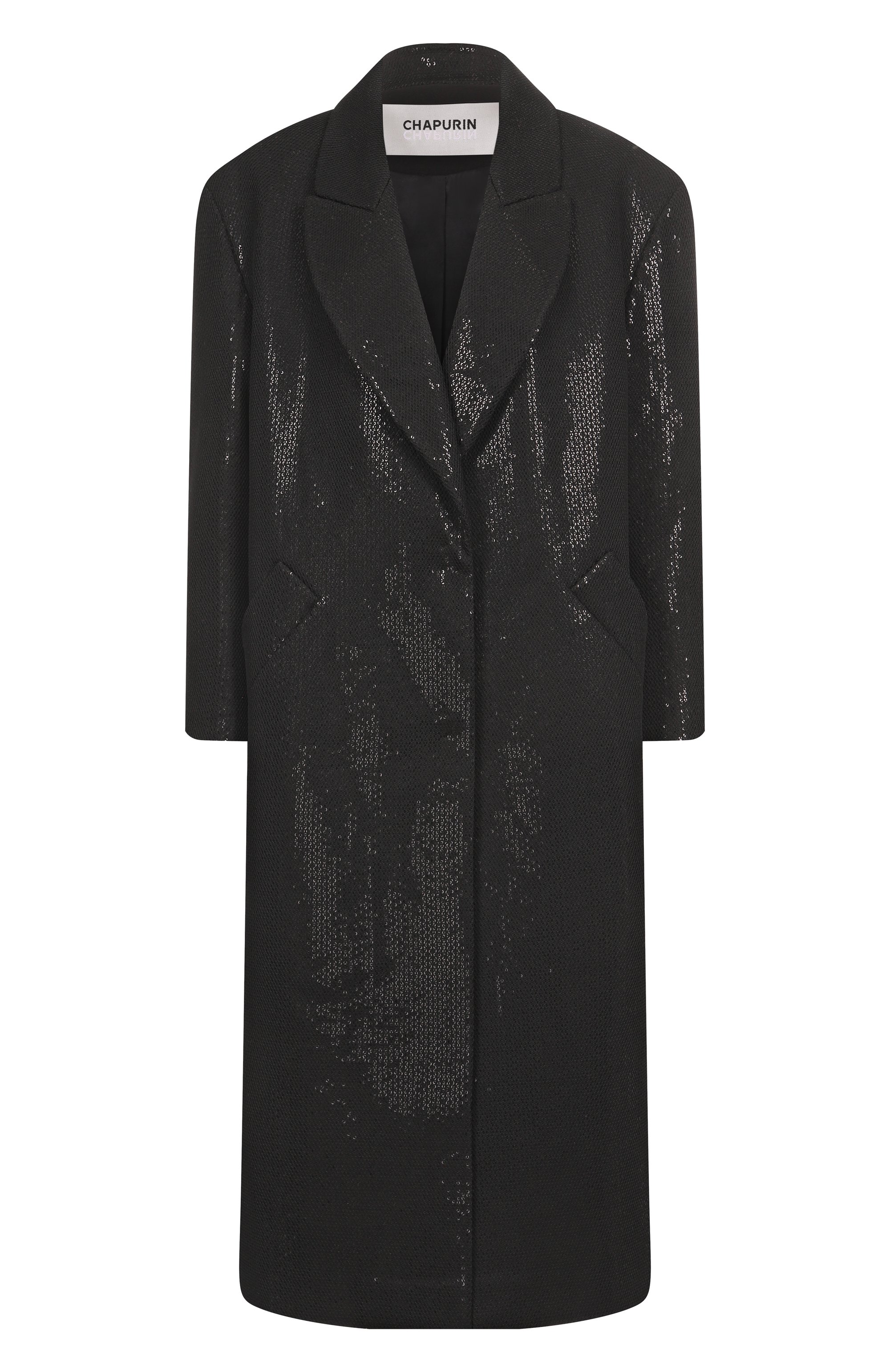 Пальто с отделкой пайетками CHAPURIN, арт. CT/20377/28766-М, фото 1