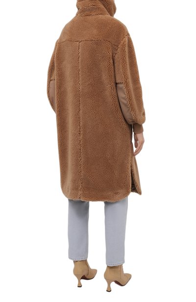 Шуба из экомеха STELLA MCCARTNEY бежевого цвета по цене 127500 руб., арт. 603281/SSB03, фото 4 Шуба из экомеха STELLA MCCARTNEY, арт. 603281/SSB03, фото 4