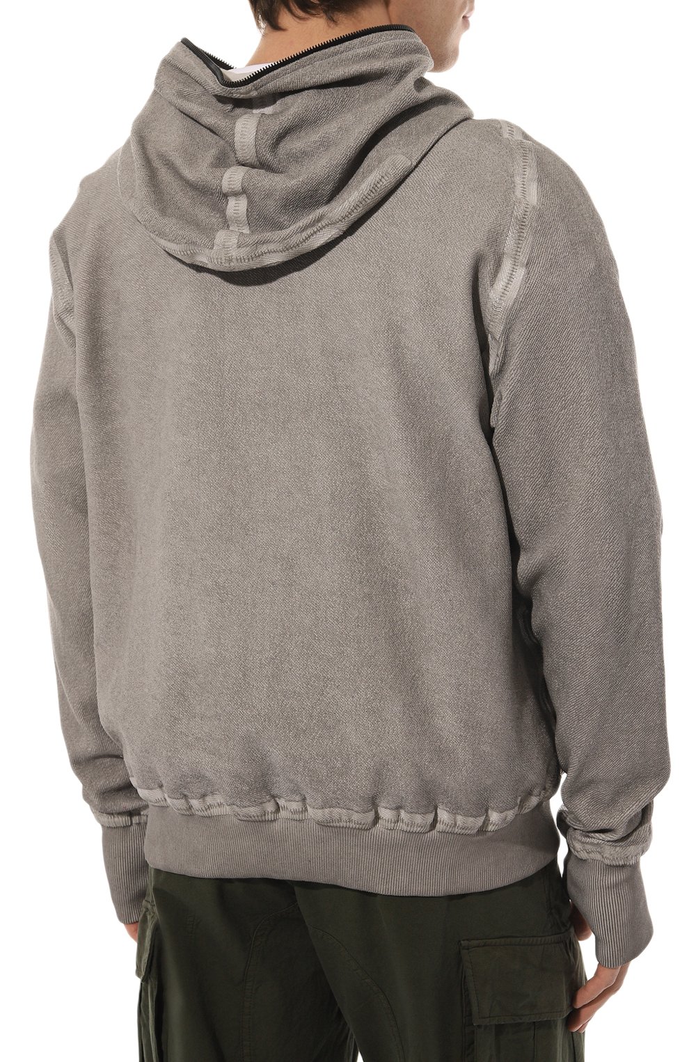 Хлопковая толстовка ISAAC SELLAM, арт. ZIPPYH00D BANDE/SP0NGE, фото 4