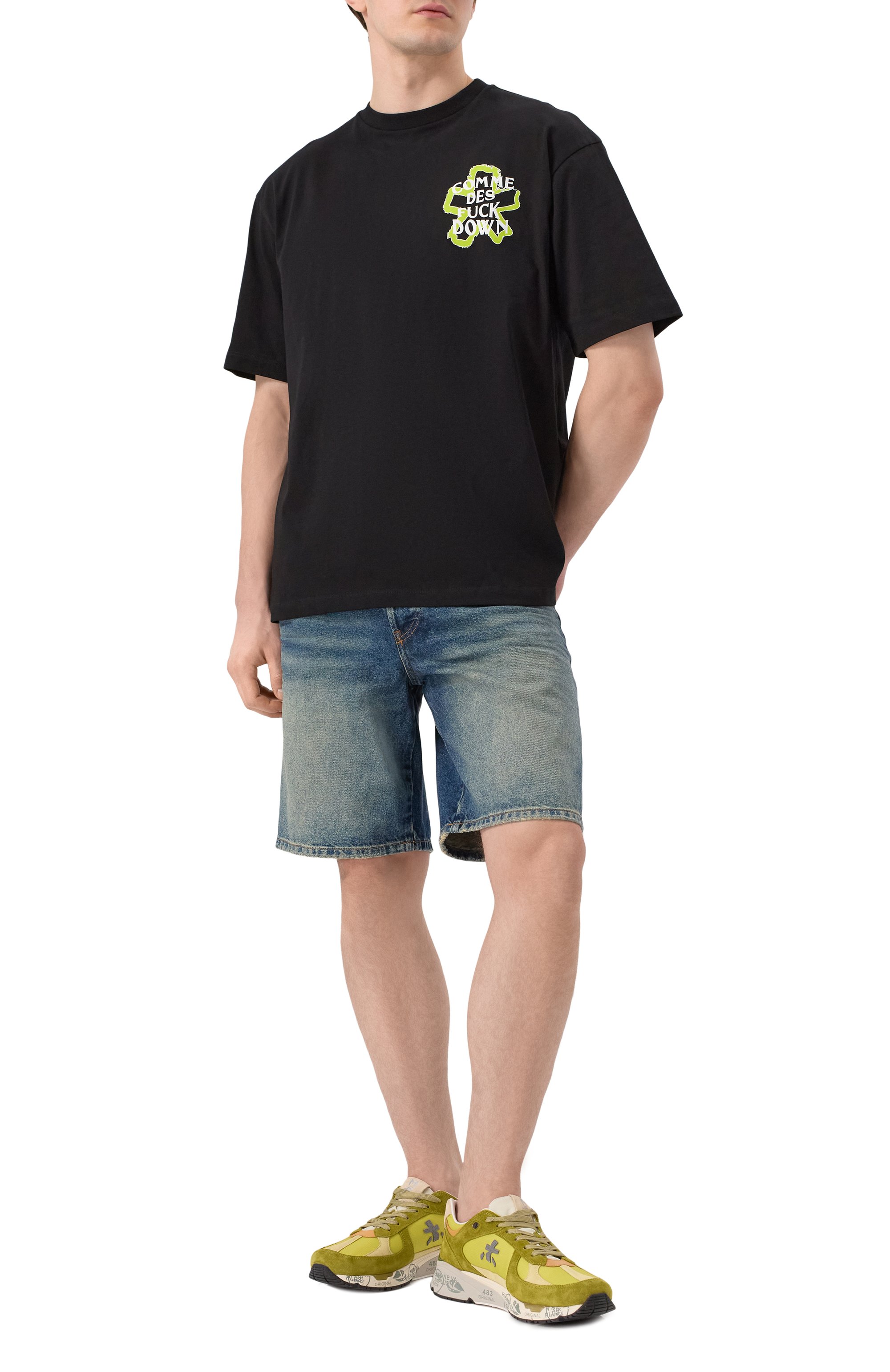 Хлопковая футболка COMME DES FUCKDOWN, арт. CFABM01594, фото 2