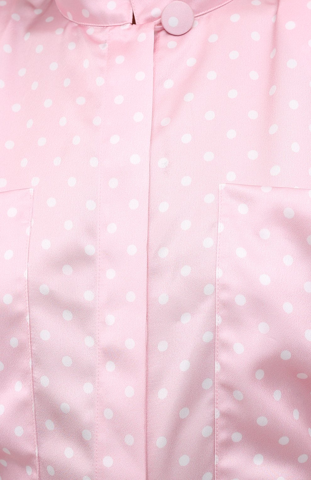 Атласное платье VETEMENTS, арт. WE51DR100P 2607/BABY PINK/WHITE, фото 5