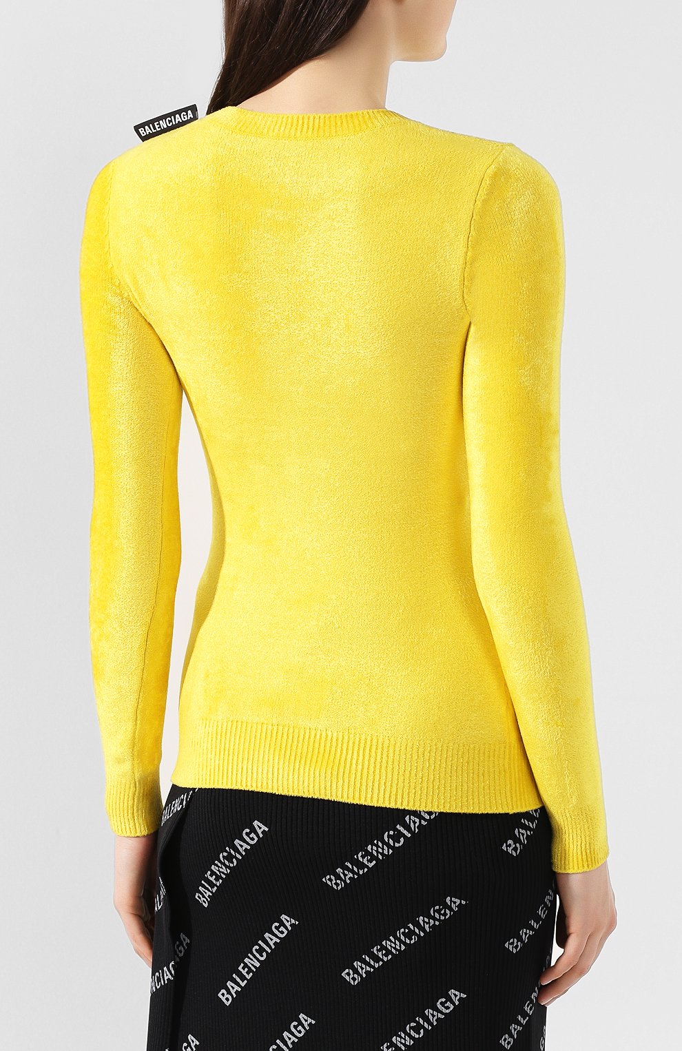 Пуловер BALENCIAGA желтого цвета по цене 78500 руб., арт. 576315/T5111, фото 4 Пуловер BALENCIAGA, арт. 576315/T5111, фото 4