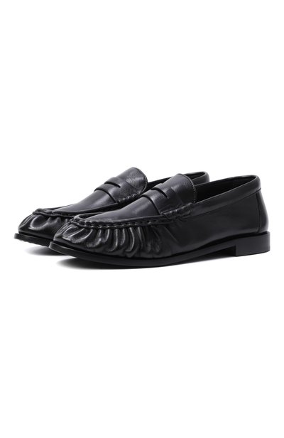 Женские кожаные пенни-лоферы le loafer SAINT LAURENT, арт. 766876/AA00K