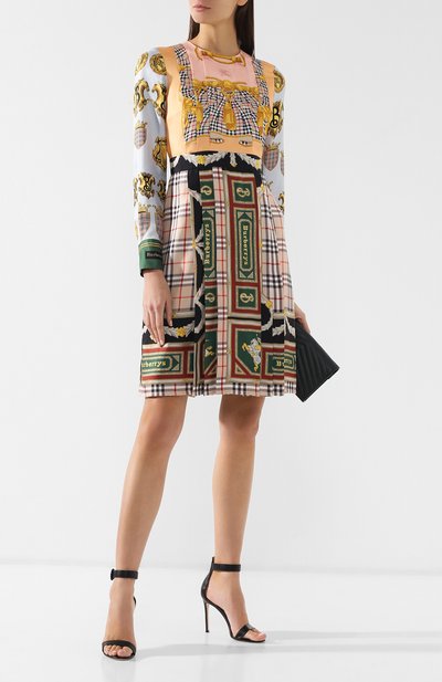Шелковое платье-миди BURBERRY, арт. 8003774, фото 2