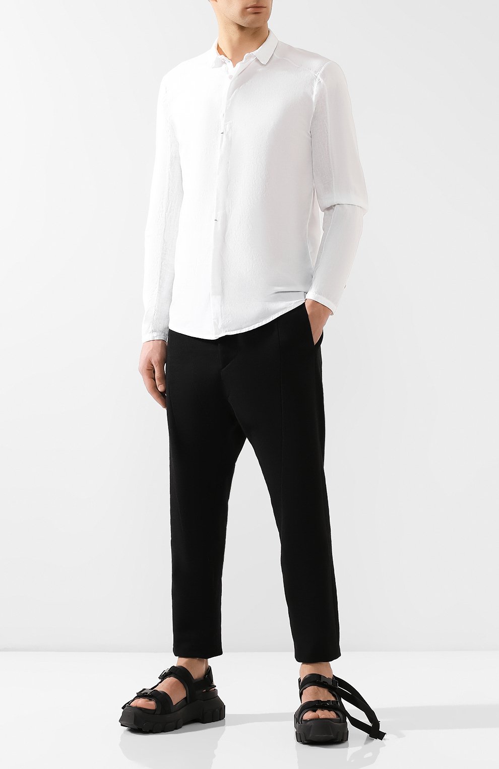 Рубашка из смеси хлопка и льна TRANSIT, арт. CFUTRH1360, фото 2