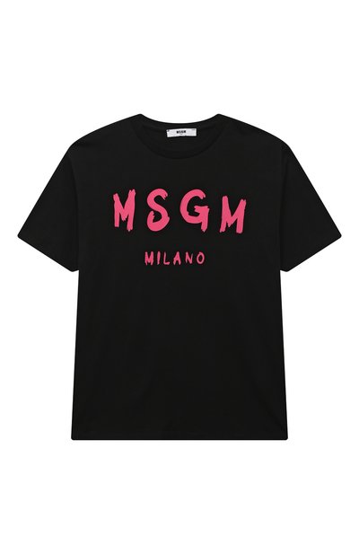 Хлопковая футболка MSGM KIDS, арт. F3MSJUTH012, фото 1