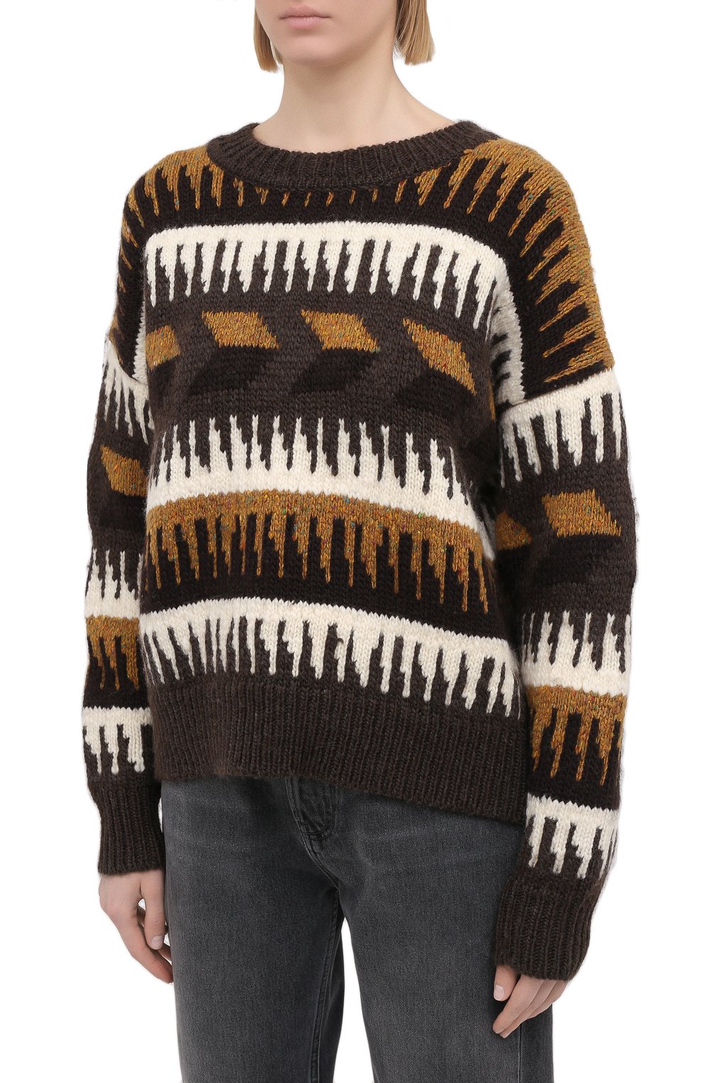 Шерстяной свитер ISABEL MARANT ETOILE, арт. PU1351-20A082E/SIENNA, фото 3