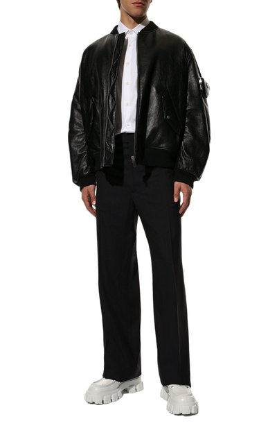 Шерстяные брюки PRADA, арт. SPH176-10D9-F0008-221, фото 2