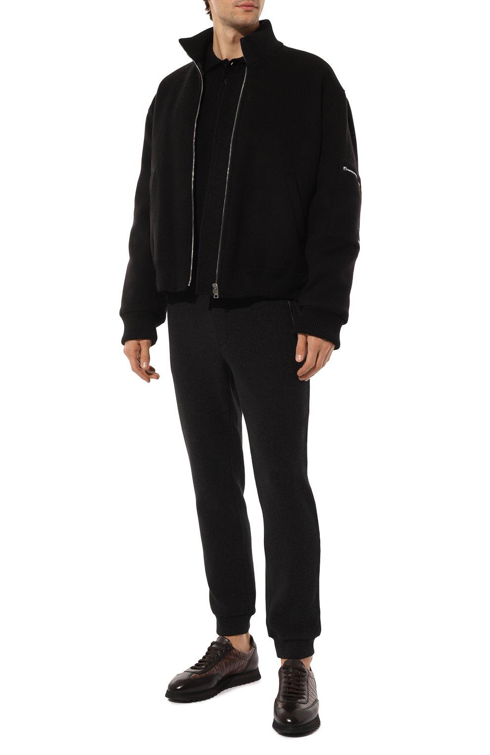 Джоггеры из хлопка и вискозы BOGNER темно-серого цвета по цене 28800 руб., арт. 18778506, фото 2 Джоггеры из хлопка и вискозы BOGNER, арт. 18778506, фото 2