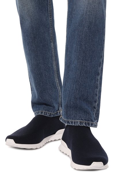 Текстильные кроссовки KITON, арт. USSA089N001046, фото 3