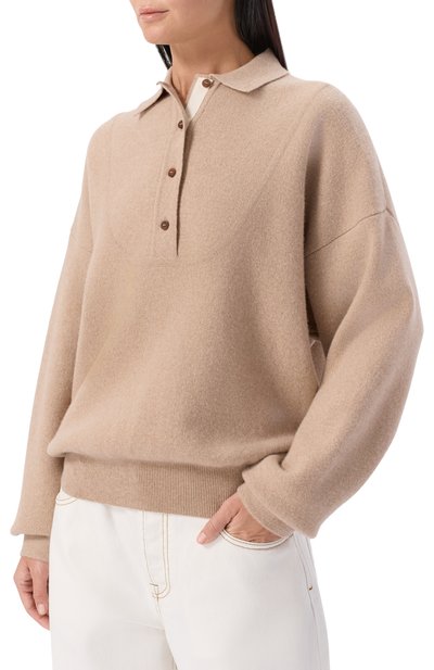 Поло из шерсти и кашемира JACQUEMUS, арт. 25HSWW00623/AK00276, фото 3