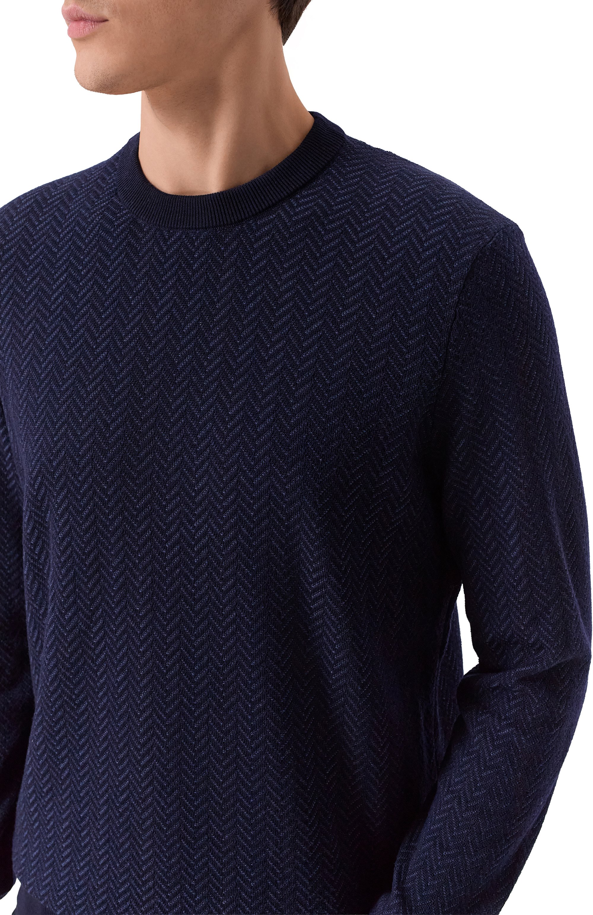 Джемпер из шерсти и хлопка BOSS, арт. 50549985, фото 5