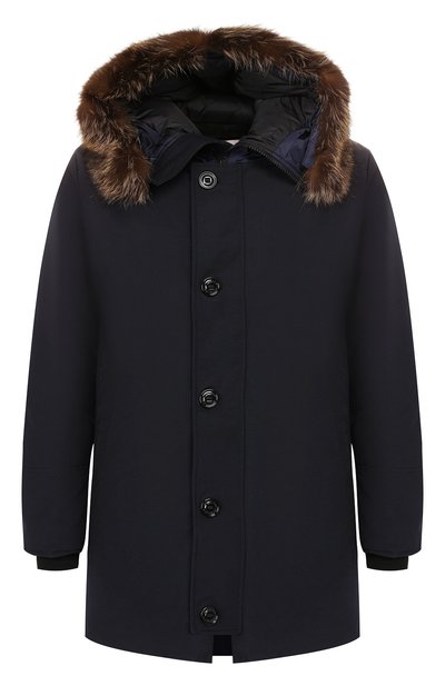 Пуховая парка pola с отделкой из меха енота MONCLER, арт. E2-091-42392-25-57843, фото 1