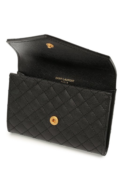 Кожаное портмоне Classic Saint Laurent 651026/B0W91 Чёрный  651026/B0W91 Фото 3