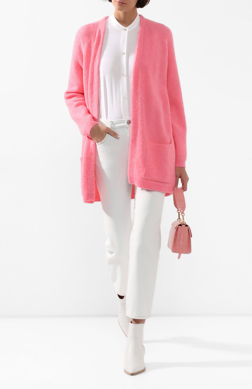 Кардиган BY MALENE BIRGER розового цвета по цене 24400 руб., арт. Q67273023/BELINTA, фото 2 Кардиган BY MALENE BIRGER, арт. Q67273023/BELINTA, фото 2