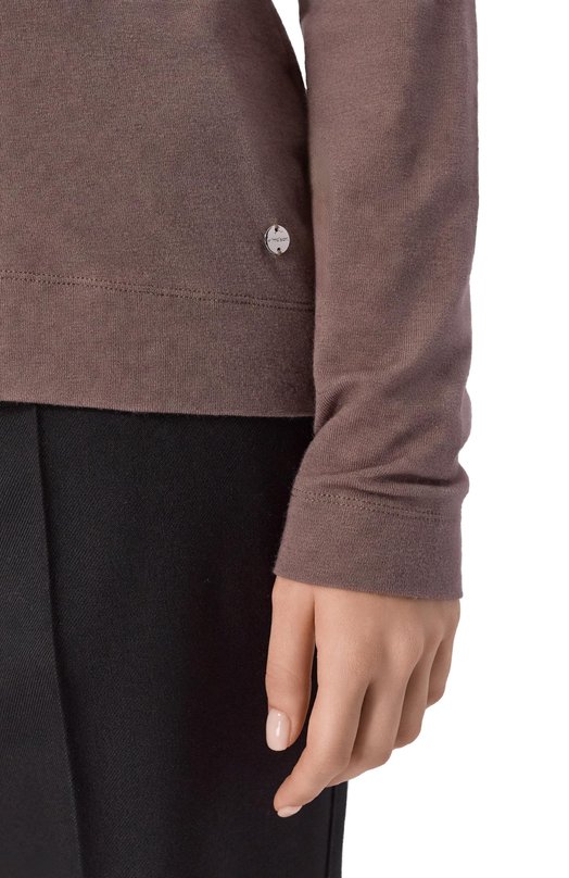 Пуловер из лиоцелла и шерсти Windsor 52 DT609 10001523/30033987 Коричневый  52 DT609 10001523/30033987 Фото 5