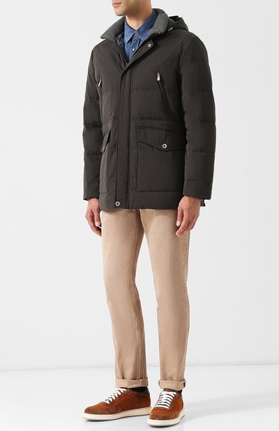 Пуховая куртка на молнии с капюшоном BRUNELLO CUCINELLI, арт. MM4931395, фото 2