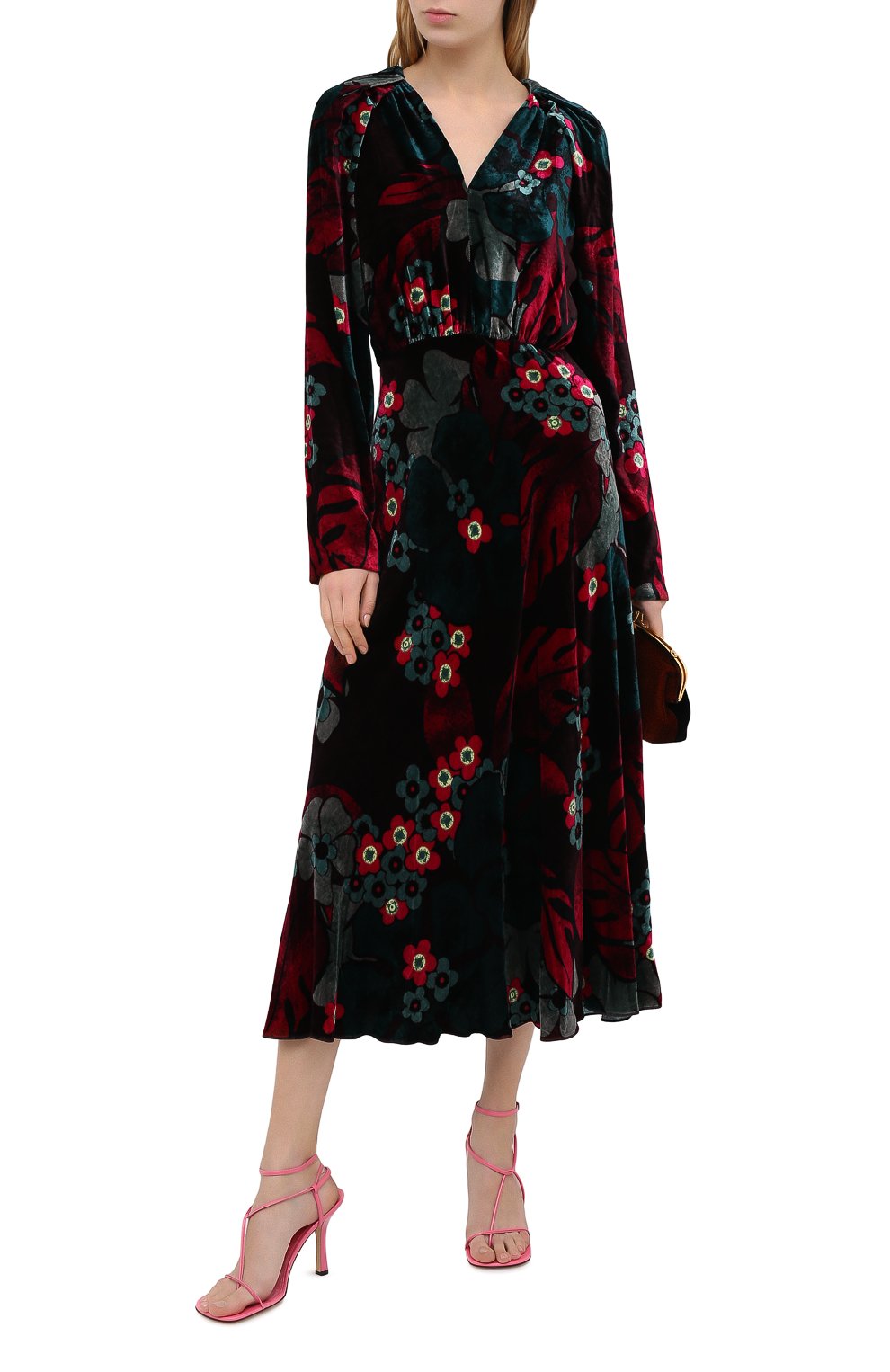 Платье из вискозы и шелка DRIES VAN NOTEN, арт. 202-18617-1009, фото 2