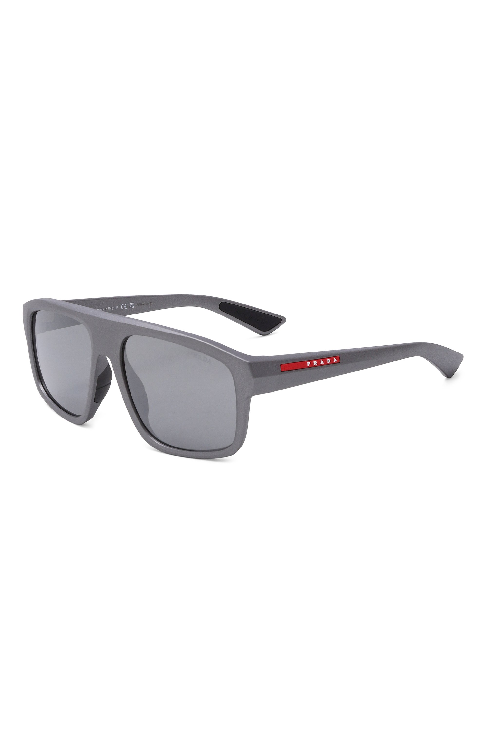 Солнцезащитные очки PRADA LINEA ROSSA серого цвета по цене 45100 руб., арт. B02S-16X7W1, фото 1 Солнцезащитные очки PRADA LINEA ROSSA, арт. B02S-16X7W1, фото 1