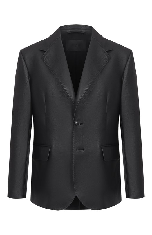 Кожаный пиджак MVST M25.1PM.J004/CERV0 SILKY Чёрный M25.1PM.J004/CERV0 SILKY