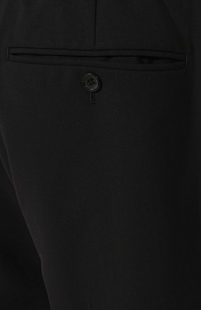 Шерстяные брюки HELMUT LANG черного цвета по цене 37600 руб., арт. J04HM208, фото 5 Шерстяные брюки HELMUT LANG, арт. J04HM208, фото 5