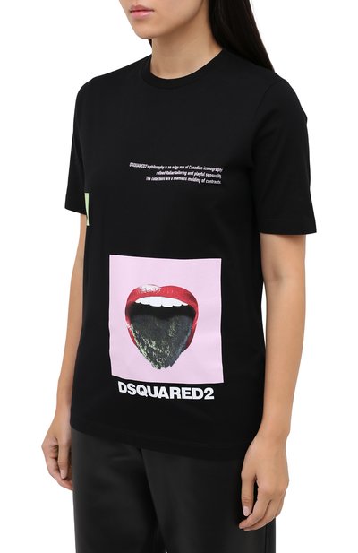 Хлопковая футболка DSQUARED2, арт. S72GD0248/S23009, фото 3