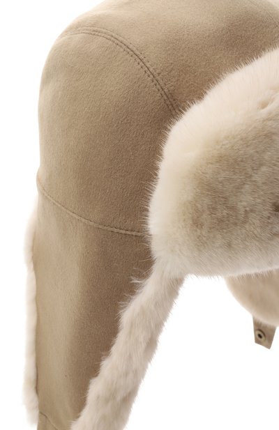 Кашемировая шапка-ушанка с отделкой из норки VICTORIA KUSENKOVA, арт. 3391096100159, фото 3