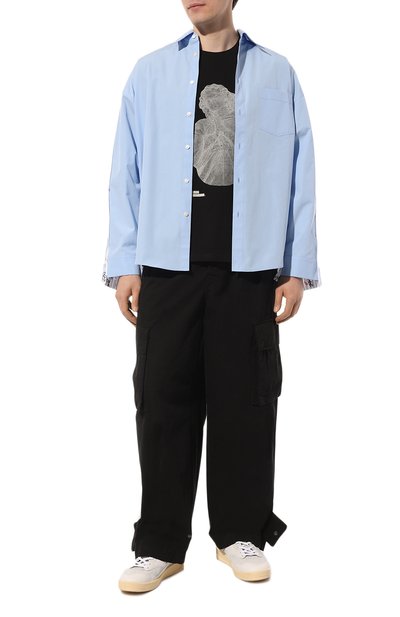 Хлопковая футболка TEE LIBRARY, арт. TCF-02-BT-BK, фото 2