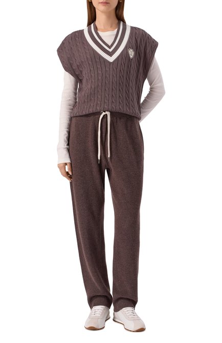 Женские джоггеры из шерсти и кашемира BRUNELLO CUCINELLI, арт. M16222799