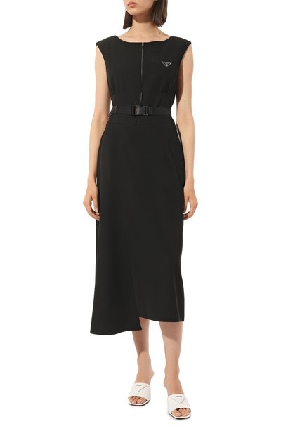 Платье PRADA черного цвета по цене 235000 руб., арт. P3F38H-1RW9-F0002-212, фото 3 Платье PRADA, арт. P3F38H-1RW9-F0002-212, фото 3