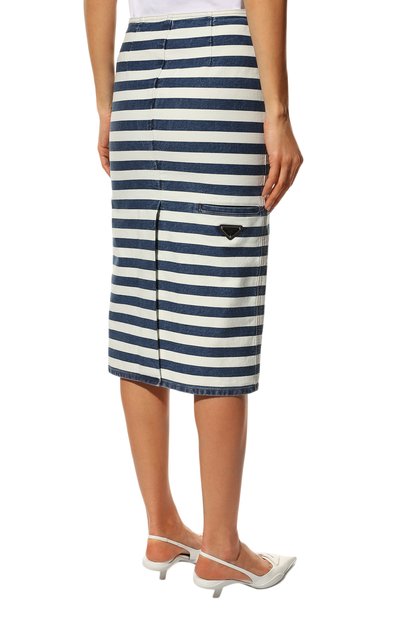 Джинсовая юбка PRADA, арт. GFD160-10G2-F0008-221, фото 4