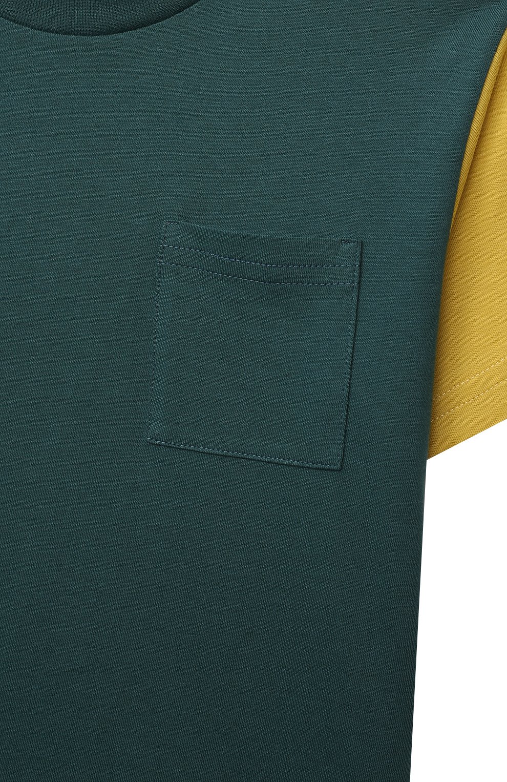 Хлопковая футболка IL GUFO зеленого цвета по цене 6770 руб., арт. P22TS328M0014/5A-8A, фото 3 Хлопковая футболка IL GUFO, арт. P22TS328M0014/5A-8A, фото 3