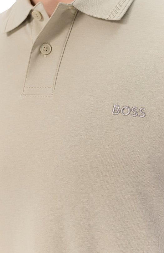 Хлопковое поло BOSS Orange 5