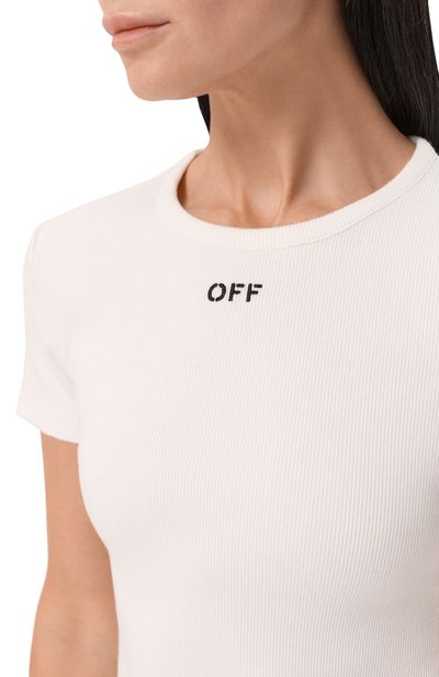 Хлопкова я футболка OFF-WHITE, арт. 2FA00679T, фото 5