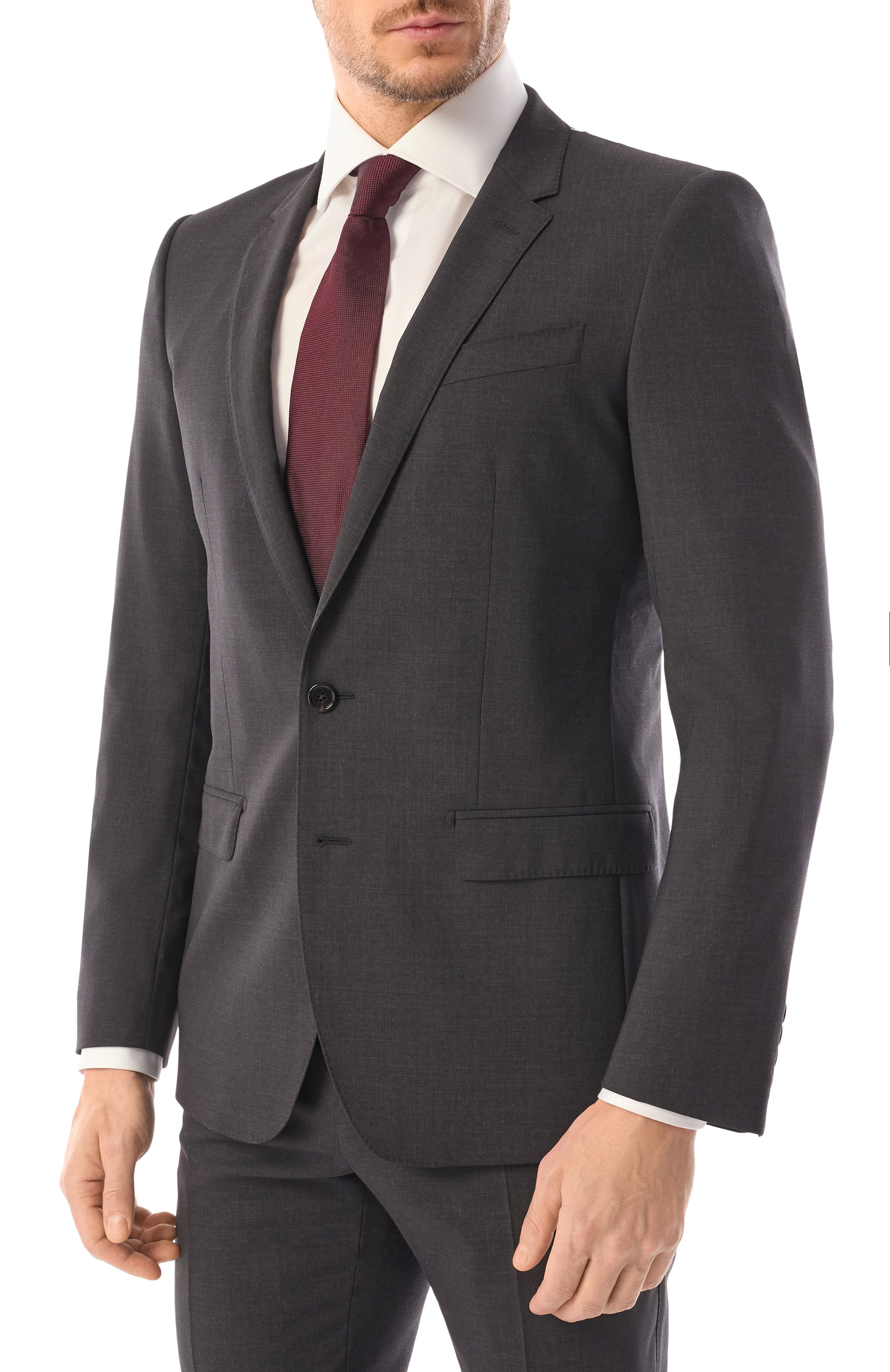 Шерстяной костюм DOLCE & GABBANA темно-серого цвета по цене 239000 руб., арт. GK0EMT/GG187, фото 4 Шерстяной костюм DOLCE & GABBANA, арт. GK0EMT/GG187, фото 4