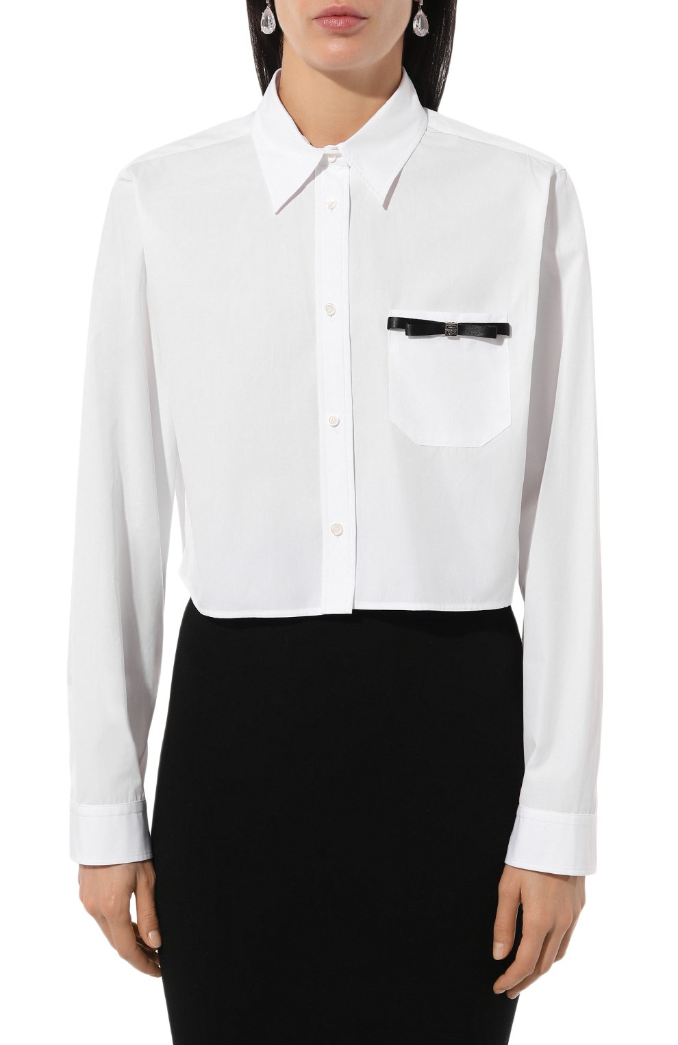 Хлопковая рубашка GIVENCHY, арт. BW61AU14V8, фото 3