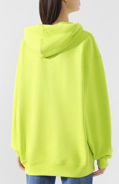 Хлопковое худи ACNE STUDIOS зеленого цвета по цене 43950 руб., арт. CI0009/W, фото 4 Хлопковое худи ACNE STUDIOS, арт. CI0009/W, фото 4