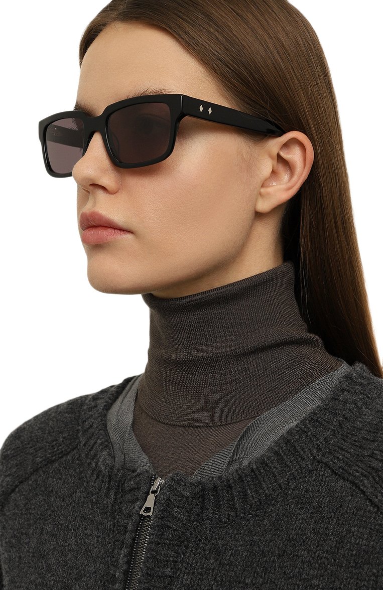 Женские солнцезащитные очки WEB EYEWEAR фиолетового цвета, арт. WE0360 01A | Фото 2 (Кросс-КТ: С/з-унисекс; Региональные ограничения белый список (Axapta Mercury): Не проставлено; Нос: Не проставлено; Материал: Пластик; Тип очков: С/з; Оптика Гендер: оптика-унисекс; Очки форма: Прямоугольные)