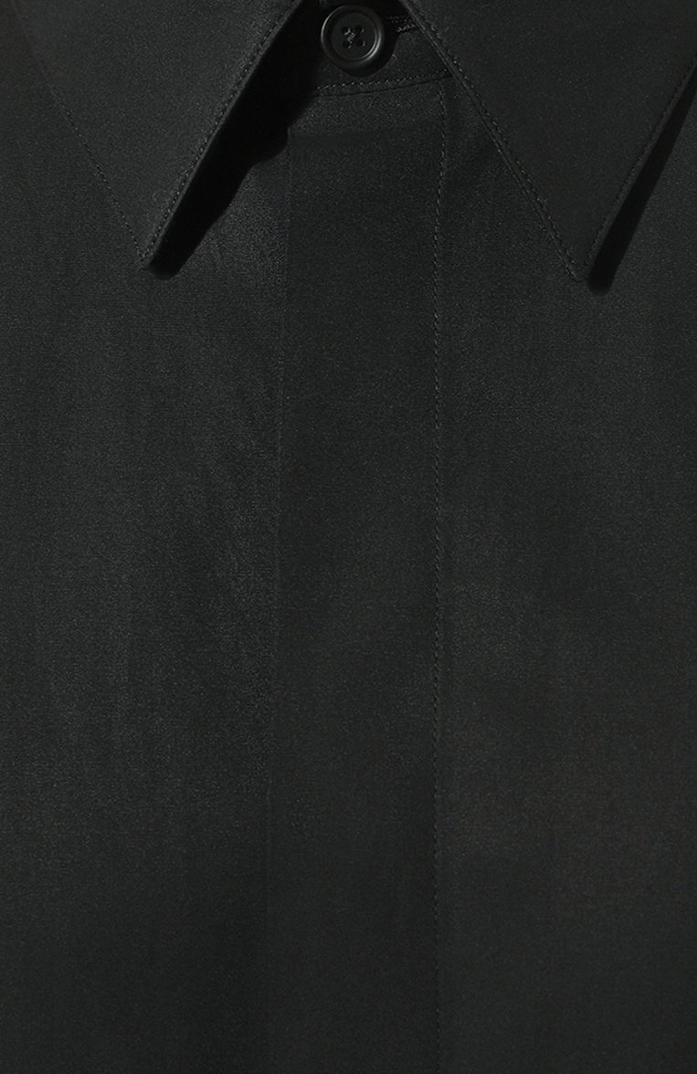 Мужская хлопковая рубашка GIVENCHY черного цвета, арт. BM60PQ14M6 | Фото 5 (Рукава: Длинные; Материал внешний: Хлопок; Длина (для топов): Стандартные; Манжеты: На пуговицах; Случай: Повседневный; Стили: Кэжуэл; Принт: Однотонные; Рубашки М: Regular Fit; Воротник: Акула; Автоматизация ТО: Проставлено; Автоматизация состава: Проставлено)