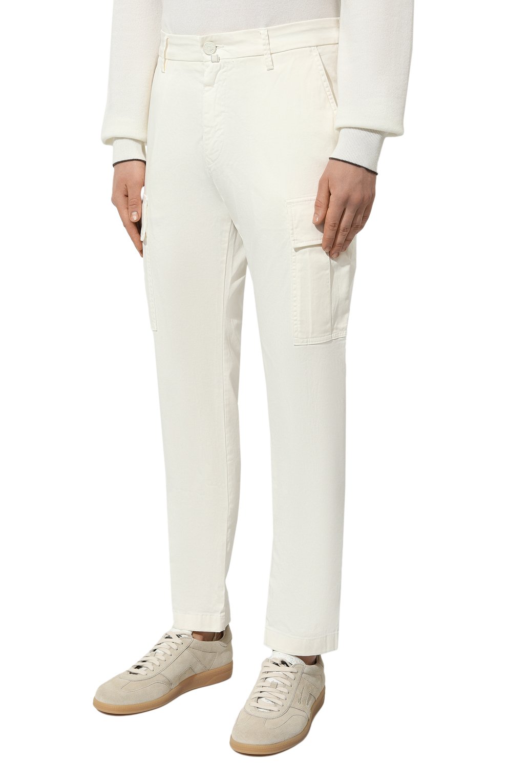 Хлопковые брюки-карго JACOB COHEN белого цвета по цене 59200 руб., арт. U P 020 01 S 3755, фото 3 Хлопковые брюки-карго JACOB COHEN, арт. U P 020 01 S 3755, фото 3
