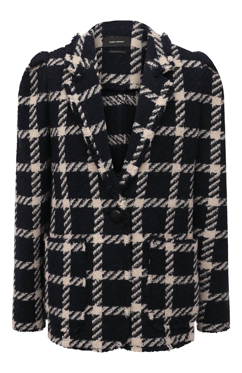 Жакет ISABEL MARANT темно-синего цвета по цене 113500 руб., арт. VE1558-21P007I/KAD0M0, фото 1 Жакет ISABEL MARANT, арт. VE1558-21P007I/KAD0M0, фото 1