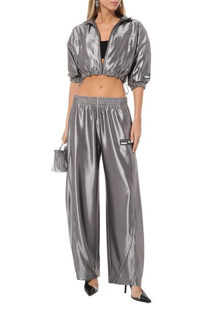 Брюки ALEXANDERWANG.T серебряного цвета по цене 79150 руб., арт. 4CC3244367, фото 2 Брюки ALEXANDERWANG.T, арт. 4CC3244367, фото 2