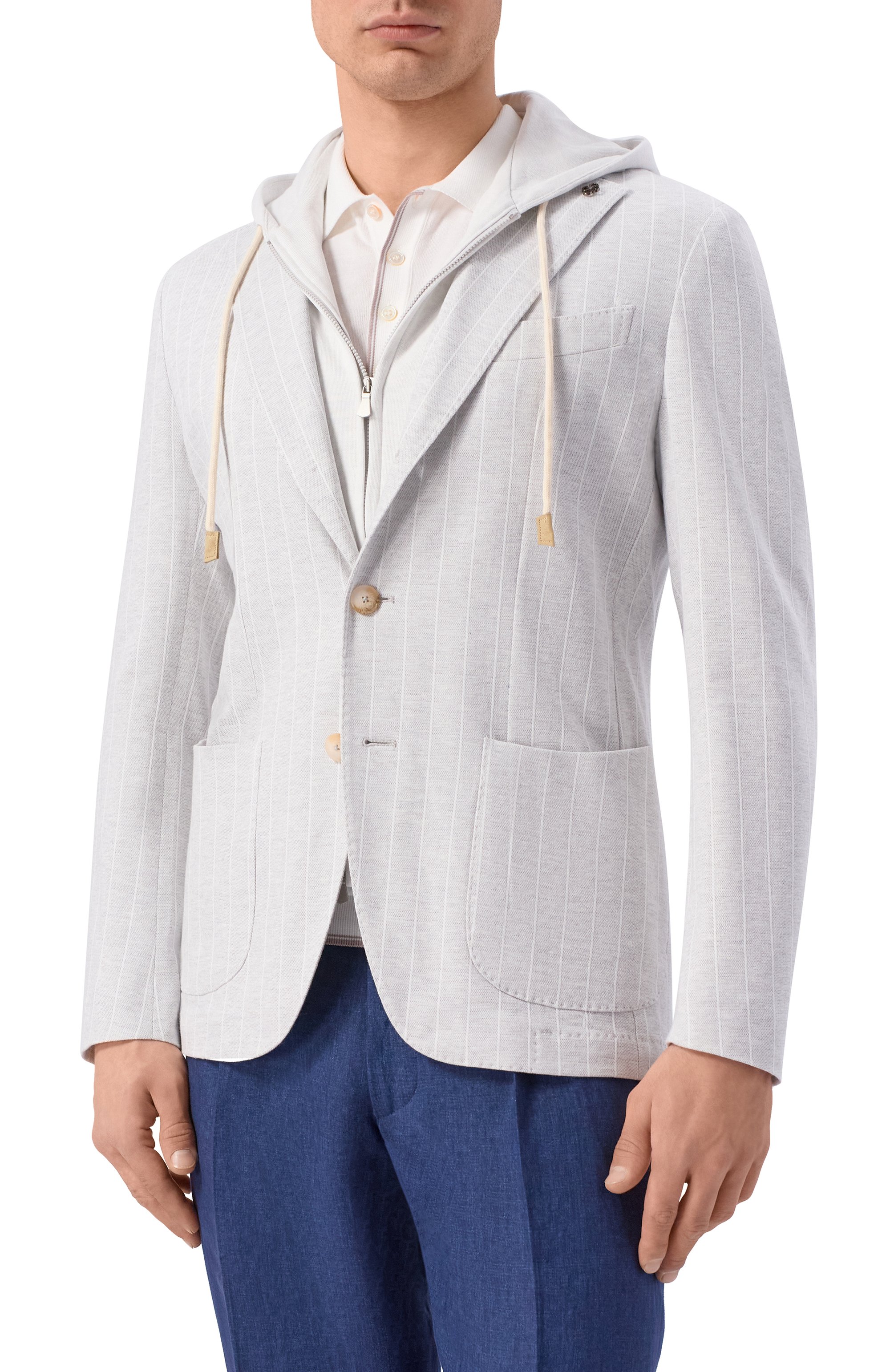 Пиджак из хлопка и льна GRAN SASSO, арт. 78113/79306, фото 3