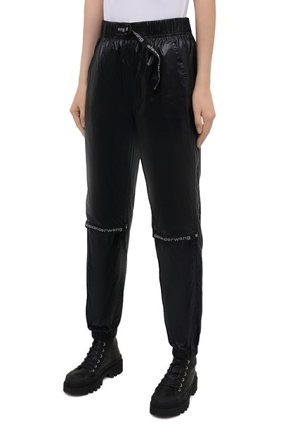 Джоггеры ALEXANDER WANG черного цвета по цене 68150 руб., арт. UWC2214002, фото 3 Джоггеры ALEXANDER WANG, арт. UWC2214002, фото 3