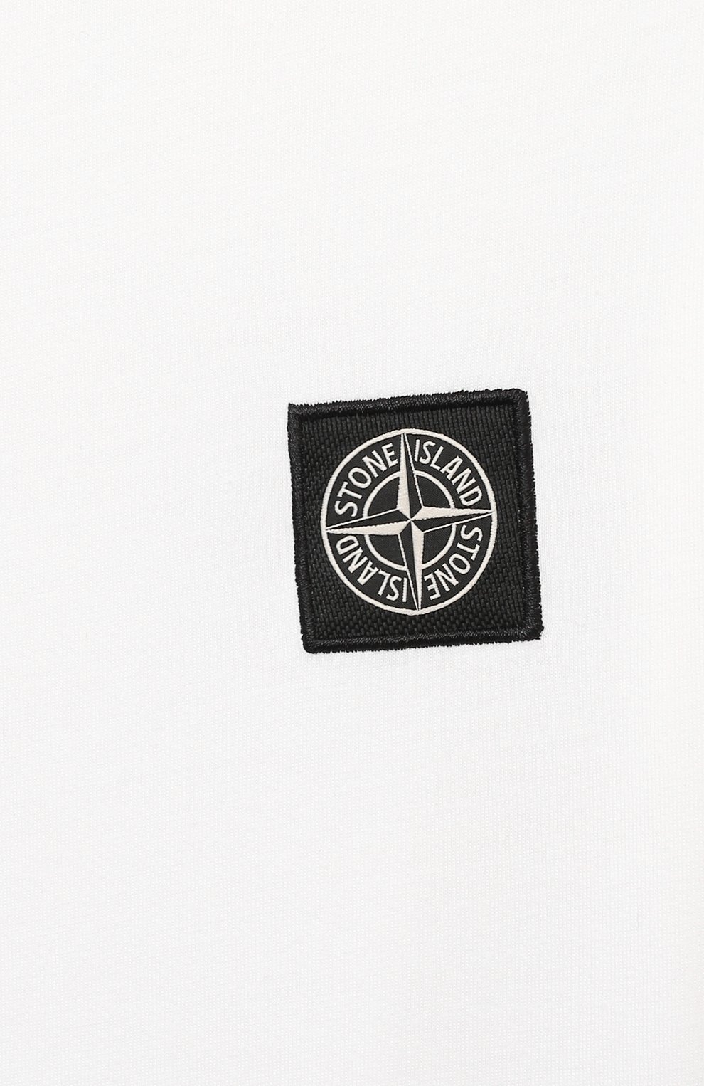 Хлопковая футболка STONE ISLAND белого цвета по цене 12350 руб., арт. 761620147/4, фото 3 Хлопковая футболка STONE ISLAND, арт. 761620147/4, фото 3