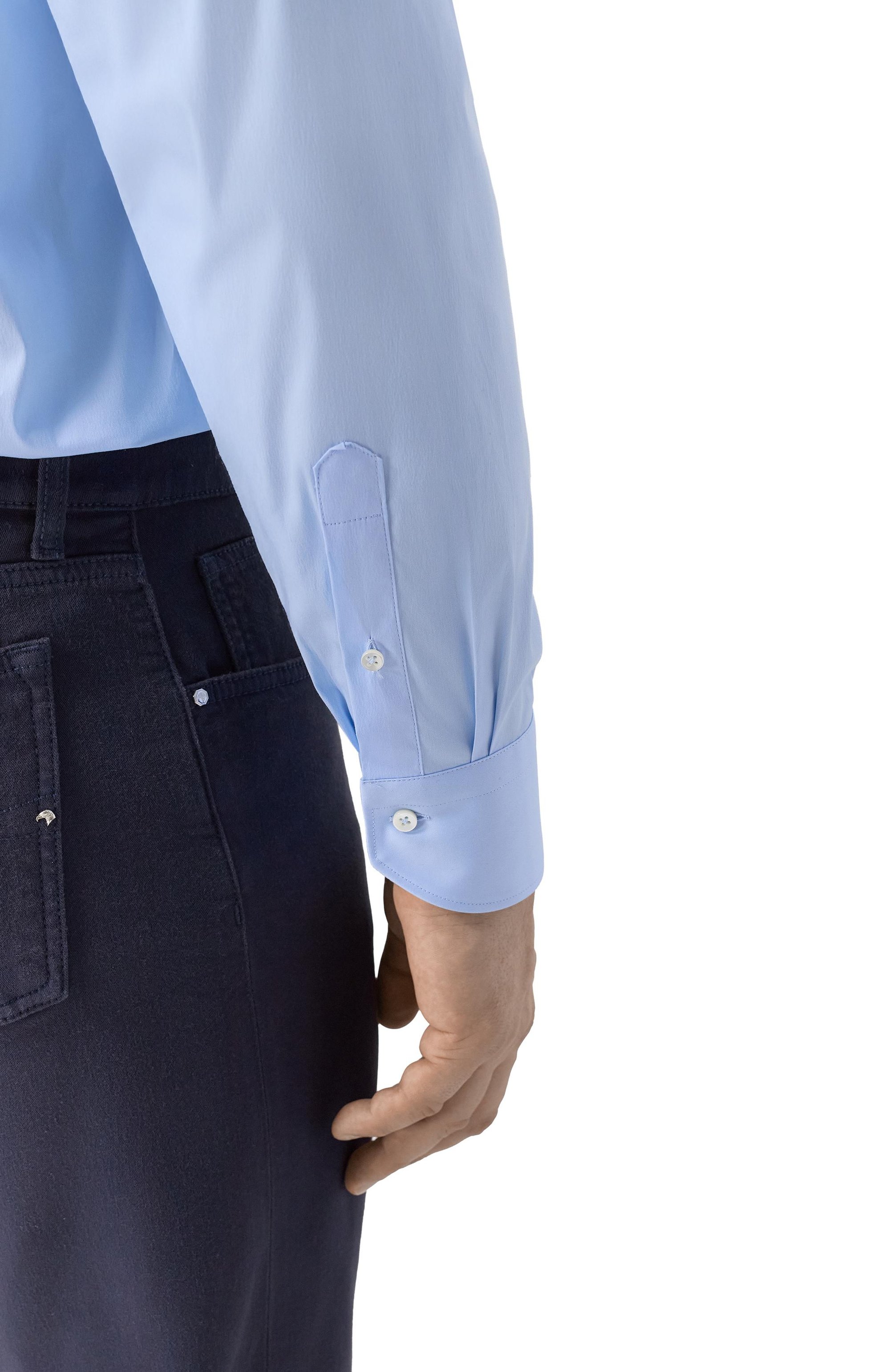 Хлопковая сорочка CANALI голубого цвета по цене 33900 руб., арт. CCL7098/GA03292_001, фото 5 Хлопковая сорочка CANALI, арт. CCL7098/GA03292_001, фото 5