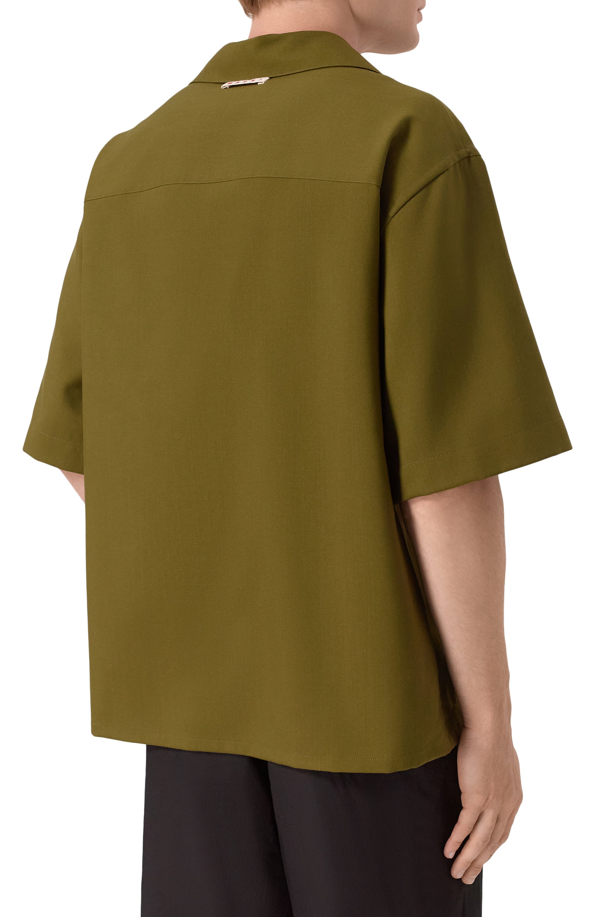 Шерстяная рубашка MARNI, арт. CUMU0213A5/UTW839, фото 4