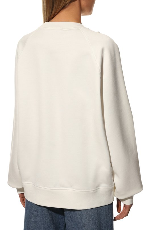 Свитшот Miu Miu MJL741-1WAP-F0009 Кремовый  MJL741-1WAP-F0009 Фото 4