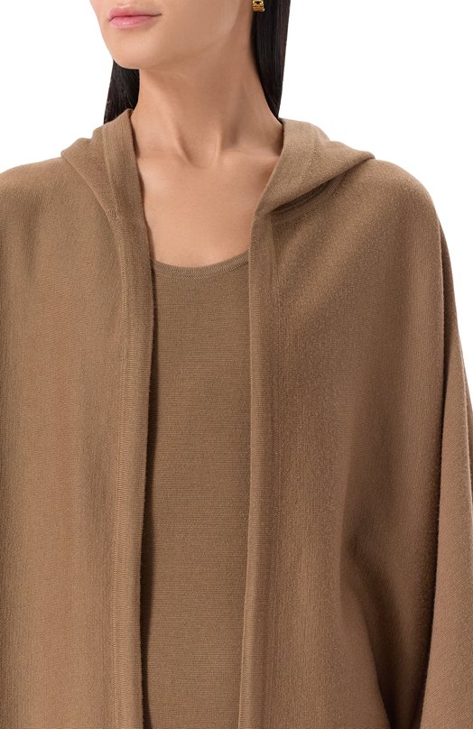 Шерстяной кардиган Max Mara ASTER Коричневый  ASTER Фото 5